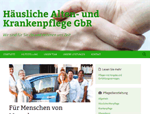 Tablet Screenshot of krankenpflege-gruenberg.de